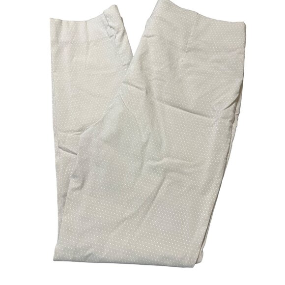 Chicos So Slimming Ankle Pants Pull On Tan White Polka Dots Size 0 XS 4 - Picture 3 of 4